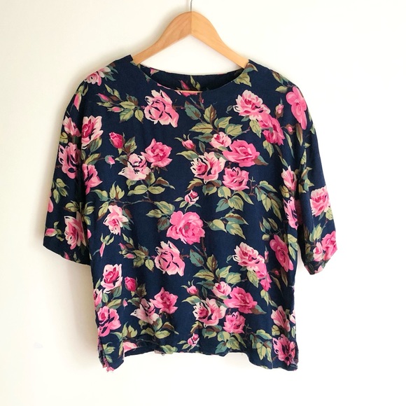 Vintage flower blossom blouse - Picture 14 of 15